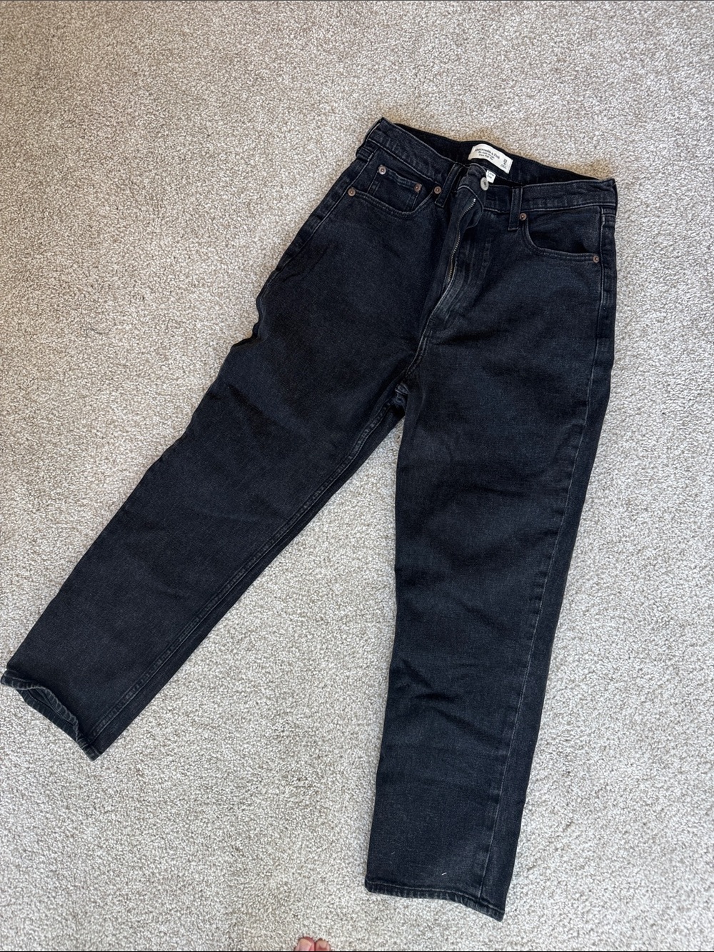 Black women’s High-Rise Straight Jeans - Unbranded